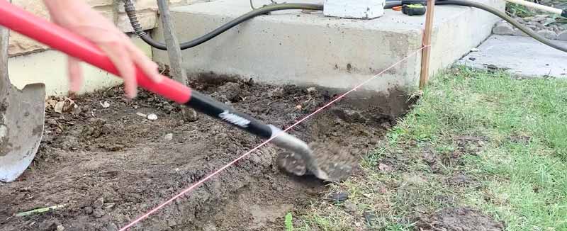Dig trench